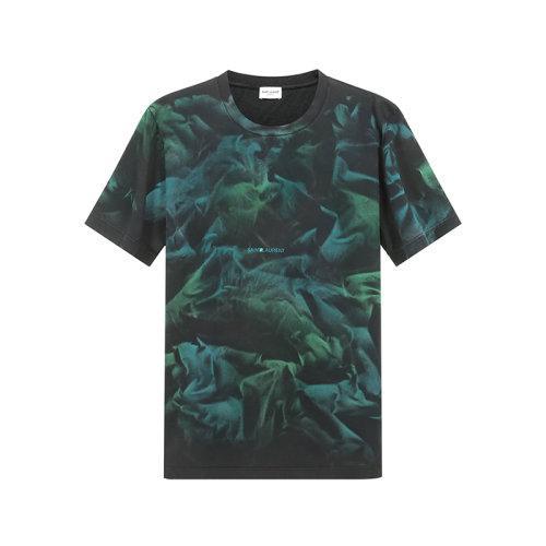 SAINT LAURENT PARIS/SAINT LAURENT PARIS 2021款 男士短袖T恤 男士棉质扎染圆领短袖T恤 652056 Y36CU 商品图5