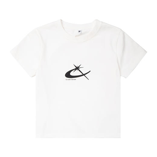 CryingCenter 白色星月 紧身短款上衣T恤短袖  哭喊中心 商品图2