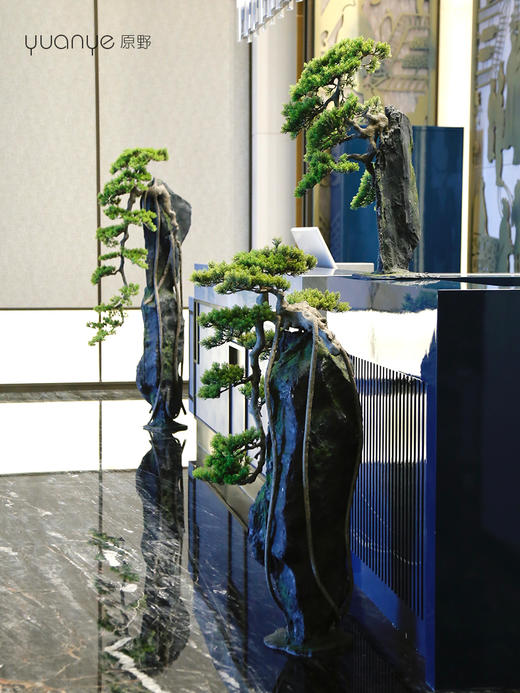酒店仿真迎客松商场软装大型绿植假松树造型高档落地景观摆件摆设 商品图3