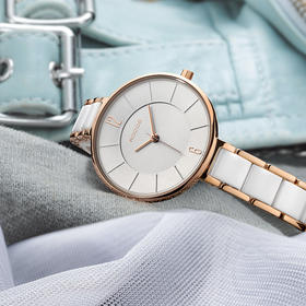 雷克斯手表丨 陶瓷手表  镶钻手表 双按扣 进口机芯 防水 防刮 耐磨