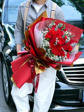 康乃馨玫瑰混搭花束