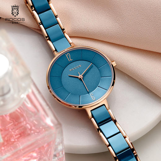 雷克斯手表丨 陶瓷手表  镶钻手表 双按扣 进口机芯 防水 防刮 耐磨 商品图3