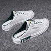 男鞋2023夏季新款半拖鞋男透气潮流小白板鞋男士一脚蹬懒人帆布鞋sjmh12 商品缩略图1