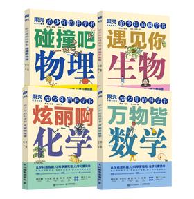 给少年的科学书 物理+化学+数学+生物 套装