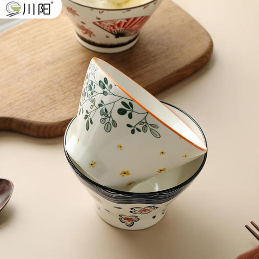 日式陶瓷斗笠碗家用吃饭碗汤碗水果沙拉碗高颜值网红 商品图9