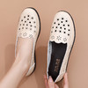 软底凉鞋夏季透气镂空皮鞋防滑平底中老年女鞋老人洞洞鞋sjmh04 商品缩略图0