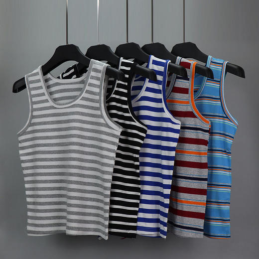 【追求品质，舒适与实穿感】黛唯梵爆款女夏季背心，莱卡棉条纹纯棉，无袖宽松打底内外穿热卖 商品图4