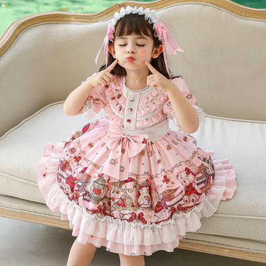 DY-8609女童洛丽塔连衣裙儿童裙蓬蓬裙花童礼服六一表演服ita洋装 商品图1