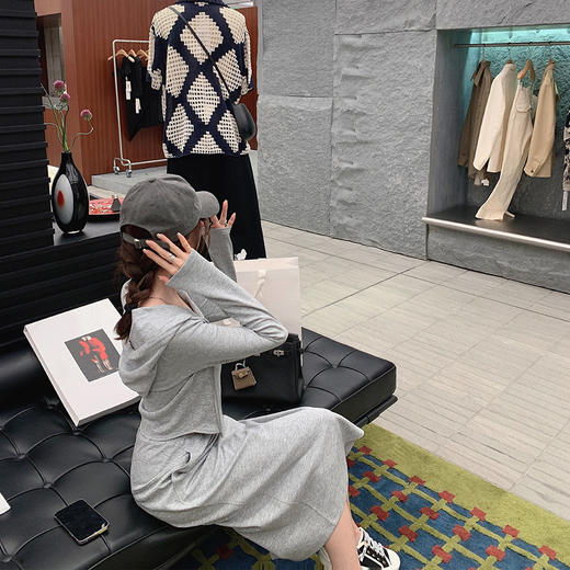 金蘑菇菇【冰鱼骨卫衣套】t的厚度哦巧妙修身甜辣运动休闲两件套 商品图4