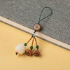 手工编车钥匙扣挂件桃木黄杨菩提莲花包包饰闺蜜朋友礼物玉石挂件 商品缩略图5