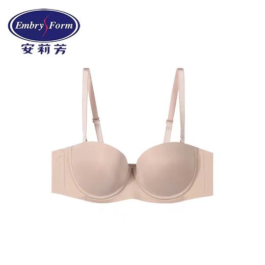 安莉芳薄款大码光面文胸女士半杯无肩带大胸无痕内衣EB00503 商品图1