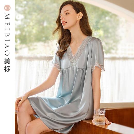 3楼 美标100%桑蚕丝睡裙 商品图1