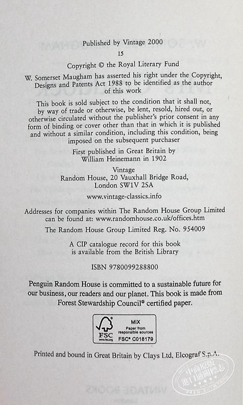 【中商原版】克拉多克夫人 毛姆 英文原版 Mrs Craddock William Maugham 商品图4