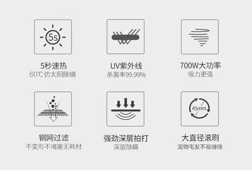 莱克吉米除螨仪家用床上除螨神器小型紫外线杀菌机吸尘器莱克B703 商品图1