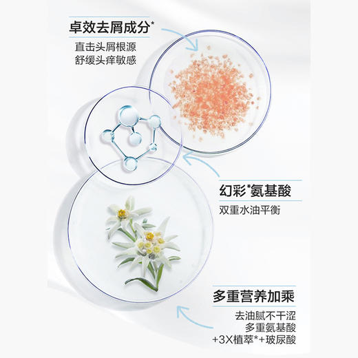 Haservey/海瑟薇 幻彩氨基酸系列净舒去屑洗发水500ML*2瓶 商品图4