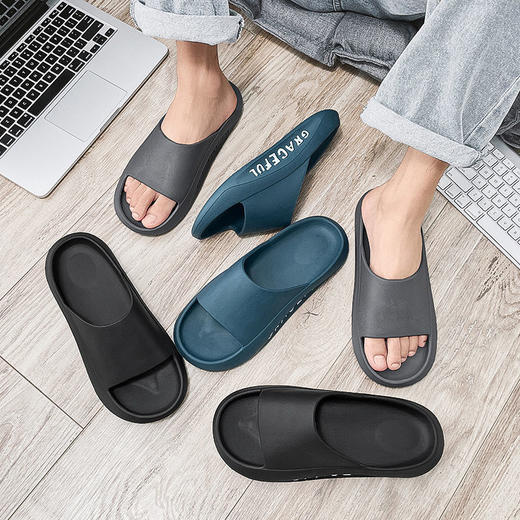 拖鞋男款厚底潮流室内新款防滑夏外穿家居洗澡凉拖鞋女sjmh19 商品图9