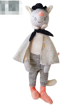 法国moulinroty小时光系列加兰特猫玩偶 38厘米