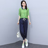 棉麻套装新款大码休闲时尚薄款妈妈显瘦两件套HR-WY08129 商品缩略图2
