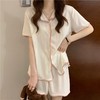 黛唯梵夏季网红日系ins睡衣女宽松睡衣卡通甜美可爱短袖短裤两件套装女 商品缩略图0