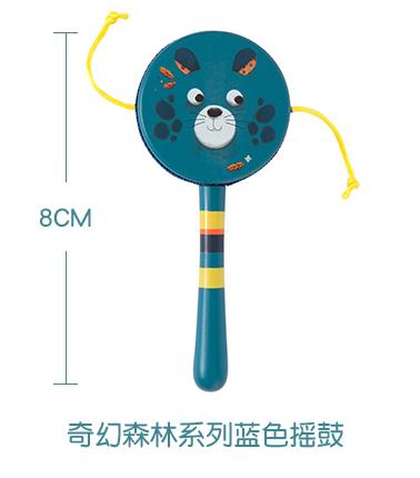 法国moulinroty丛林系列儿童乐器-手拿双面婴儿摇敲鼓（每个展示盒9/pc) 商品图0