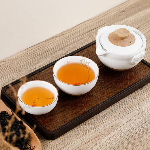 正山堂沐荼快客杯套装 一壶两杯二人户外便携式懒人办公司车载功夫茶具 商品图2