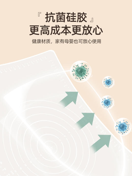 KIMS COOK揉面垫食品级硅胶垫家用防滑面团垫包饺子垫板 商品图5
