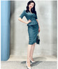 J8182467颈袖添香季时尚职场气质女装OL修身包臀连衣裙女 商品缩略图0