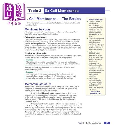 【中商原版】英国CGP A-Level Biology for AQA: Year 1 & 2 Student Book with Online Edition 商品图4