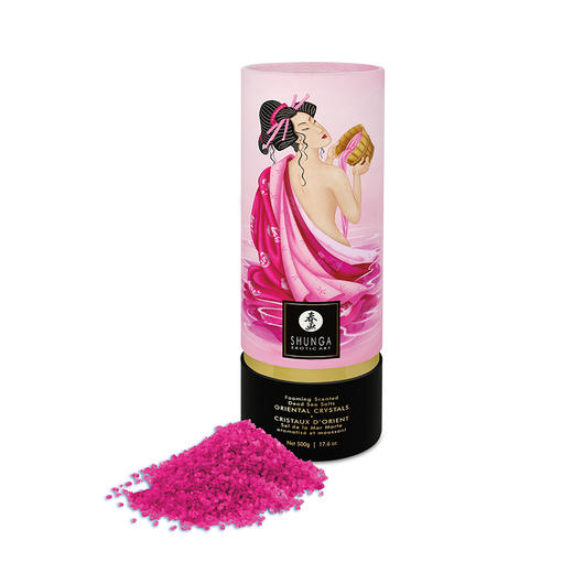 SHUNGA春画 月光浴香味泡沫水晶死海浴盐 Dead Sea salt 500g 商品图4