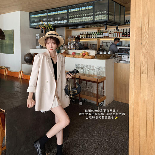 金蘑菇菇【miu系 夏日氧气西装】主打通勤防晒宽松日常休闲外套 商品图2