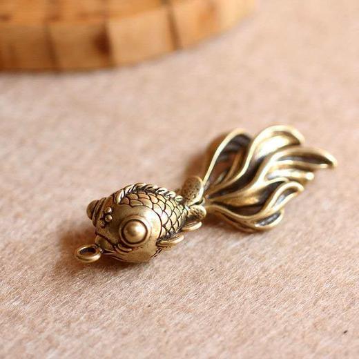 小铜器金鱼年年有余钥匙扣饰品吊坠保平安男女高档汽车钥匙链挂件 商品图6