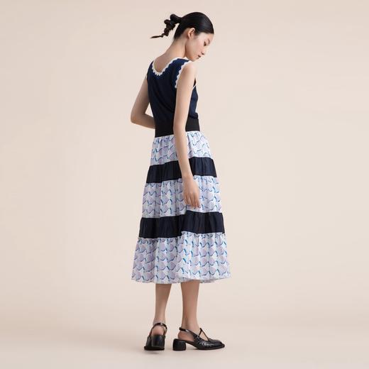 谜底背心连衣裙2022夏新款度假海边风仙女长裙大摆裙子222ML0650 商品图2