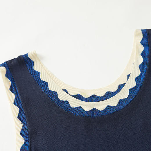 谜底背心连衣裙2022夏新款度假海边风仙女长裙大摆裙子222ML0650 商品图3