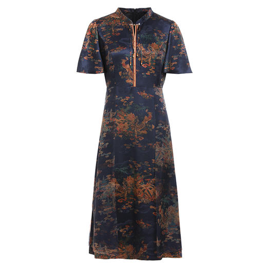 乔万尼真丝连衣裙夏季新品重磅30mm桑蚕丝收腰EF2E405 商品图4