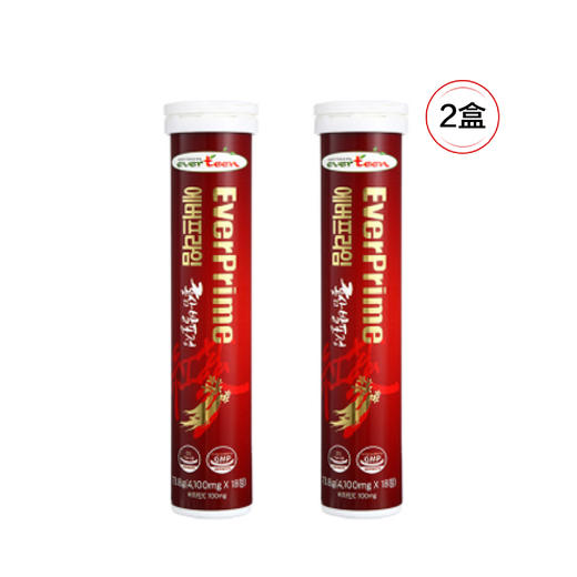 【清仓好价】韩国艾博普莱红参风味泡腾片73.8g（18片）*2（限23年2月） 商品图1