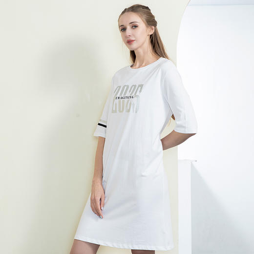 【超值套餐】爱帝女士睡裙纯棉可外穿连衣裙 商品图5