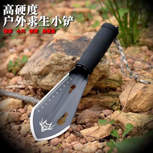 户外小手铲便携不锈钢多功能工兵铲车载钓鱼赶海小锹挖野菜花园铲 商品图4