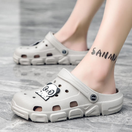 洞洞鞋男士夏季潮流室外沙滩鞋凉拖个性半拖两用凉鞋潮男拖鞋sjmh23 商品图8