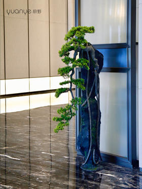 酒店仿真迎客松商场软装大型绿植假松树造型高档落地景观摆件摆设