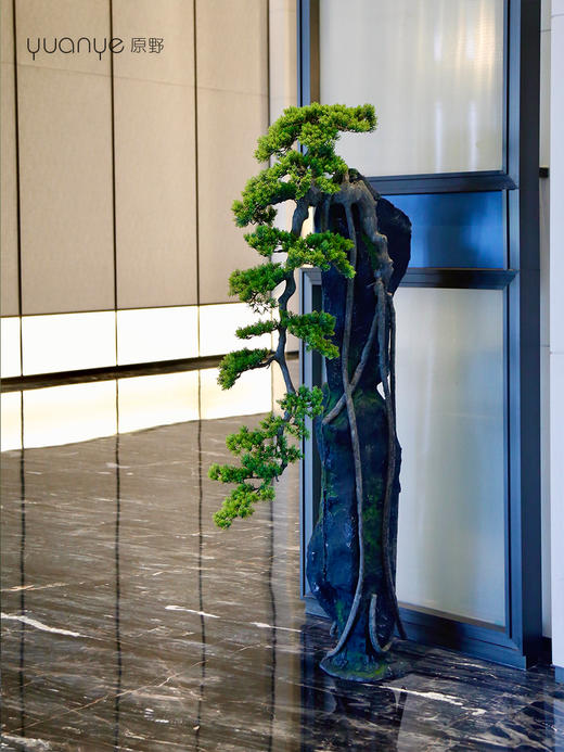 酒店仿真迎客松商场软装大型绿植假松树造型高档落地景观摆件摆设 商品图0