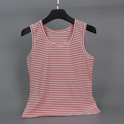 【追求品质，舒适与实穿感】黛唯梵爆款女夏季背心，莱卡棉条纹纯棉，无袖宽松打底内外穿热卖 商品图6