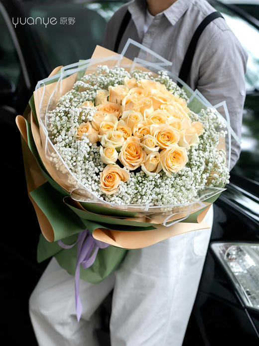 (3款可选）33朵玫瑰韩式花束 商品图2