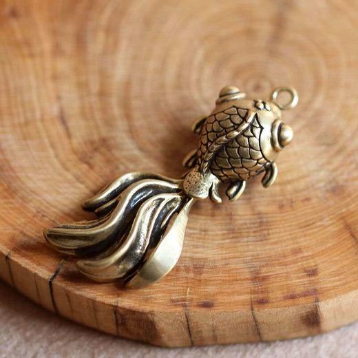 小铜器金鱼年年有余钥匙扣饰品吊坠保平安男女高档汽车钥匙链挂件 商品图5