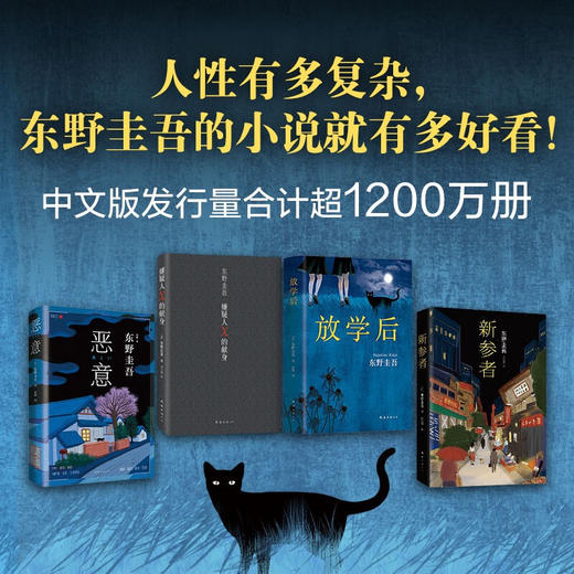 东野圭吾四大推理套装 恶意+嫌疑人X的献身+放学后+新参者 东野圭吾 著 推理小说 商品图2