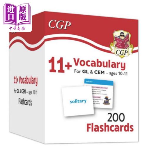 【中商原版】英国CGP原版 11+ Vocabulary Flashcards - Ages 10-11 商品图0