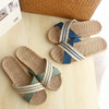亚麻拖鞋女夏季室内厚底防滑情侣家居凉拖鞋男sjmh02 商品缩略图4
