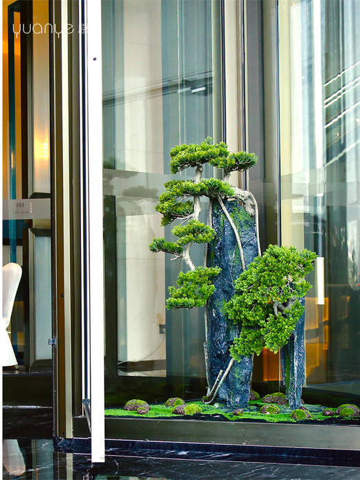 酒店仿真迎客松商场软装大型绿植假松树造型高档落地景观摆件摆设 商品图3