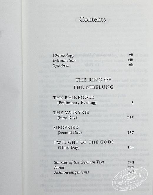 【中商原版】尼伯龙根的指环 Ring Of The Nibelung 英文原版 Richard Wagner 商品图5