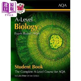 【中商原版】英国CGP A-Level Biology for AQA: Year 1 & 2 Student Book with Online Edition