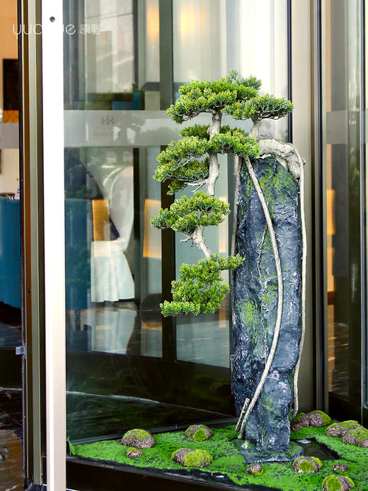 酒店仿真迎客松商场软装大型绿植假松树造型高档落地景观摆件摆设 商品图0